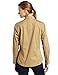 Carhartt Women's Long Sleeve Twill Snap Front Shirt, Dark Khaki, Medium