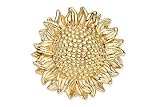 18K Gold Over Sterling Silver Sunflower Pin