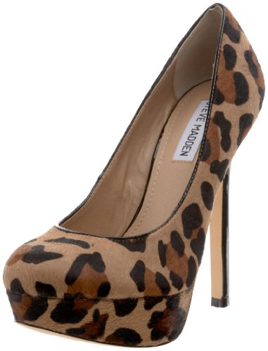 Steve Madden Women's Bevv-L Platform Pump,Leopard,7.5 M US