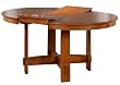Aaron Butterfly Leaf Dining Table in Oak Finish By Berkline Family Dining