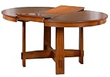 Aaron Butterfly Leaf Dining Table in Oak Finish By Berkline Family Dining