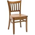 Vertical Back Beech Wood Dining Room - Kitchen Side Chair - Natural