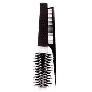 Vidal Sassoon Salon Series Titanium Round Thermal Porcupine Brush with Styling Comb