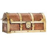 Steamer Trunk Copper Mailbox (Polished Copper) (9H x 5.8W x 18D)