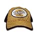 Customers can be unique in this 'Tan Naked' Cafe straw and brown mesh cap. This is definitely a one of a kind cap.