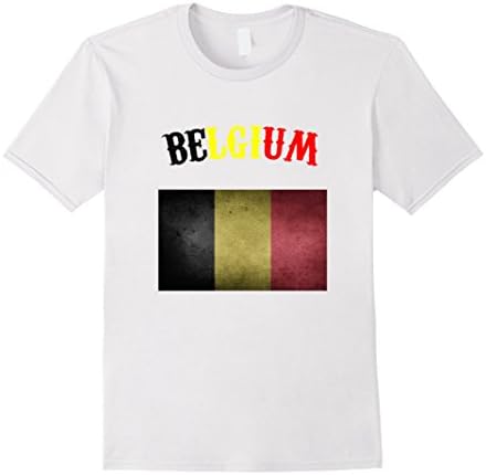 Men's Eurocup 2016 Soccer Belgium T-Shirt Vintage XL White