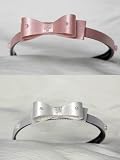 Bow accented hair band for flower girl