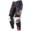 Fox Racing 180 Youth Girls Off Road Motorcycle Pants w/ Free B&F Heart Sticker Bundle - Punk Black