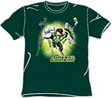  : Justice League LANTERN BURST Hunter Green Adult T-shirt Tee shirt