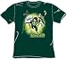 Search : Justice League LANTERN BURST Hunter Green Adult T-shirt Tee shirt