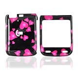 for LG Lotus Elite Hard Case Cover Floating Heart Black