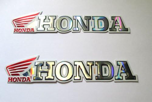 2x NEW HONDA Wing Foil Decal Sticker Red