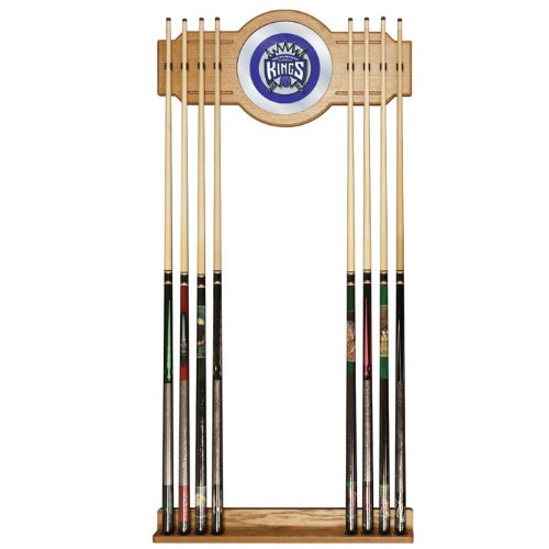 NBA6000-SK - Sacramento Kings NBA Billiard Cue Rack with Mirror