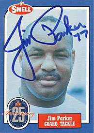 Jim Parker Autographed 1988 Swell Hall of Fame Football Card #98 - Baltimore Colts