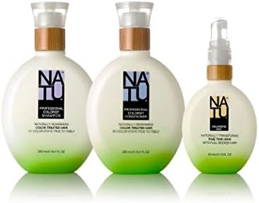 Natu Volumizing Solution for Fine Color Treated Hair Set (8.4 oz Professional Colorist Shampoo, 8.4 oz. Professional Colorist Conditioner, 3 oz. Volumizing Mist)