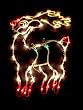 17" Lighted Reindeer Christmas Window Silhouette Decoration