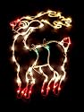 17" Lighted Reindeer Christmas Window Silhouette Decoration