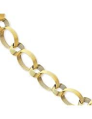 14k Scallop Link Bracelet