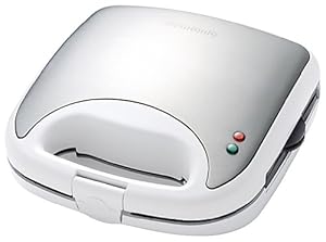 Vitantonio バラエティサンドベーカー 【深型ワッフル & ホットサンド & 鯛焼きプレート】 シルバー×ホワイト VSW-450-W