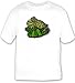 T-shirt with toad, striped, frog, animal, lily, amphibian, pad