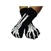 Skeleton Black Fingerless Glove Arm Warmer