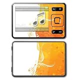 41DbLLa13JL. SL160  Orange Crush Flower Design Protective Skin Decal Sticker for Creative Zen / Zen MX Media Music Player