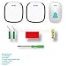 Wireless Doorbell, Anko Reaches 1000 Feet Distance Portable Operating Radio Range with 36 Chime Kit (1 Push Remote Button Transmitter+2 Receiver ,No Batteries Required for Receiver ,White)