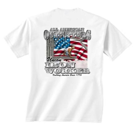 Iron Worker T-shirt Steel Construction Union Size S-4XL