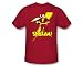 Search : Captain Marvel Shazam Lightning Pose DC Comics Superhero T-Shirt Tee