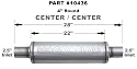 MagnaFlow 10436 Satin Stainless Steel 2.5" Round Muffler