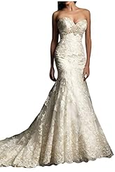 Lace-Up Sweetheart Sleeveless Mermaid  Dress