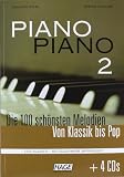 Produkt-Bild: Piano Piano 2 mittelschwer + 4 CDs: Die 100 sch&ouml;nsten Melodien von Klassik bis Pop. F&uuml;r Klavier - mittelschwer arrangiert