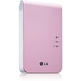 New LG Portable Mobile Pocket Photo PD241T Printer [Pink] (Follow-up model of PD239) Bluetooth Wireless Printing for iOS, Android and Windows OS