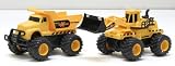 Dump Quarry Truck, Dozer & Trailer 4x4 Construction Set 3 Piece Battery Operated Playset New Bright BIGTRAX