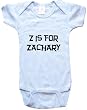 Z IS FOR ZACHARY / Hurry Up - Name-series - White or Blue Onesie / Baby T-shirt