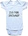 Z IS FOR ZACHARY / Hurry Up - Name-series - White or Blue Onesie / Baby T-shirt