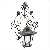 Sun Solar Power Garden Wall Lantern Lamp Light Sconce