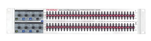 Phonic 2 Rack Unit Dual-Channel Digital 31-Band Graphic Equalizer IA231F