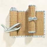 Boca Straw and Fabric Table Runner 54-in