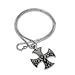 Mens Stainless Steel 19-Inch Cross Pendant Chain Link Necklace Jewellery