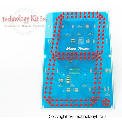 Seven Segment Display Nine Inches Tall LED Light Display Panel Electronic Module