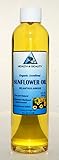 Sunflower Oil Unrefined Organic Carrier Cold Pressed Pure 8 oz