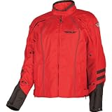 Fly Racing Georgia Women's Waterproof Street Bike Racing Motorcycle Jacket - Red