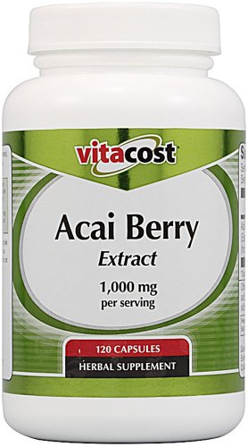Vitacost Acai Berry Extract -- 1,000 mg per serving - 120
