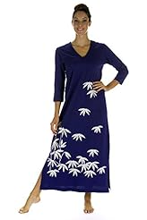 Petite V-neck General Print Cotton/Knit Spring Summer Fall Winter Ankle Length Evening Dress 