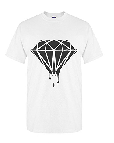 Artix Men's Black Diamond T-Shirt Large White