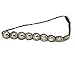 Rhinestone Beaded Elastic Headband with Clear and Dark Crystals Fashion Hair Accessory