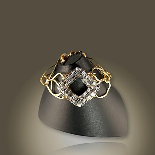 Statement and Eye-catching Elegant Swarovski and Gold Filled Chain Bracelet