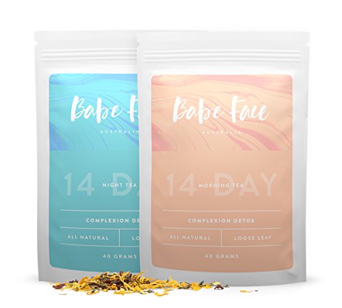 Best Skin Detox Tea, 100% All Natural Complexion Tea by Babe Face, 14-day program for Healthy, Anti-Aging Skin Care, Treats Acne, Wrinkles and Lines, Caffeine Free Best Skin Detox Tea, 100% All Natural Complexion Tea by Babe Face, 14-day program for Healthy, Anti-Aging Skin Care, Treats Acne, Wrinkles and Lines, Caffeine Free