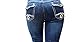 E-LINE WOMANS PLUS SIZE BLUE Denim 1826 JEANS Skinny LEG Ripped Distressed Pants